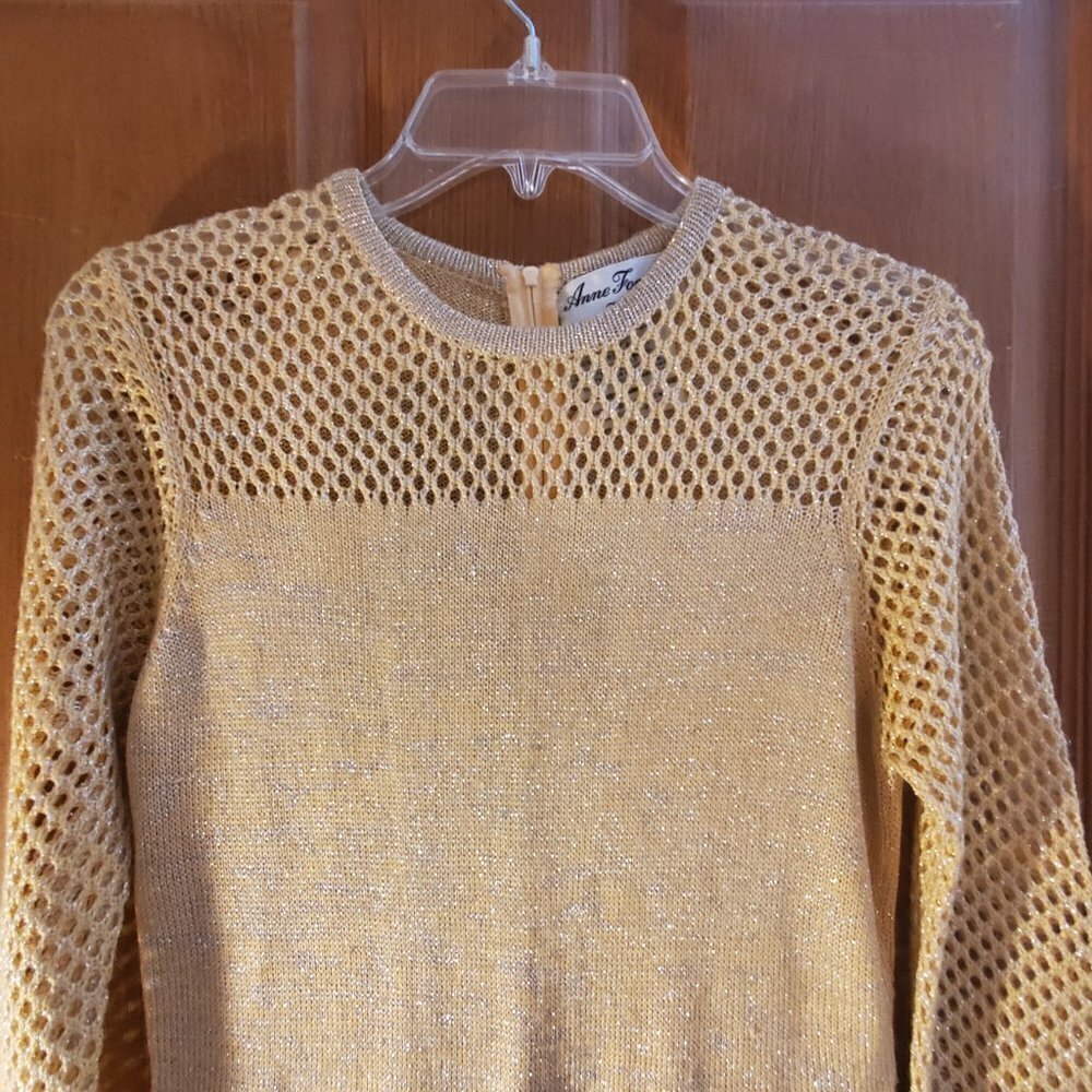 Vintage Anne Fogarty Rare 1960's Gold Knit Gown - Near Mint Condition - Picture 9 of 10